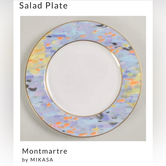 Mikasa Montmartre cups and saucers, bread and butter plates, and salad plates - Picture 4 of 17